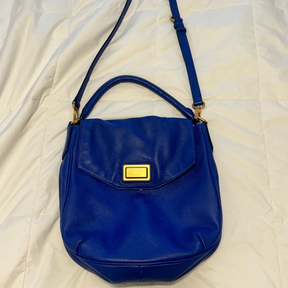 MARC By Marc Jacobs Classic Q Hillier Black Hobo blue